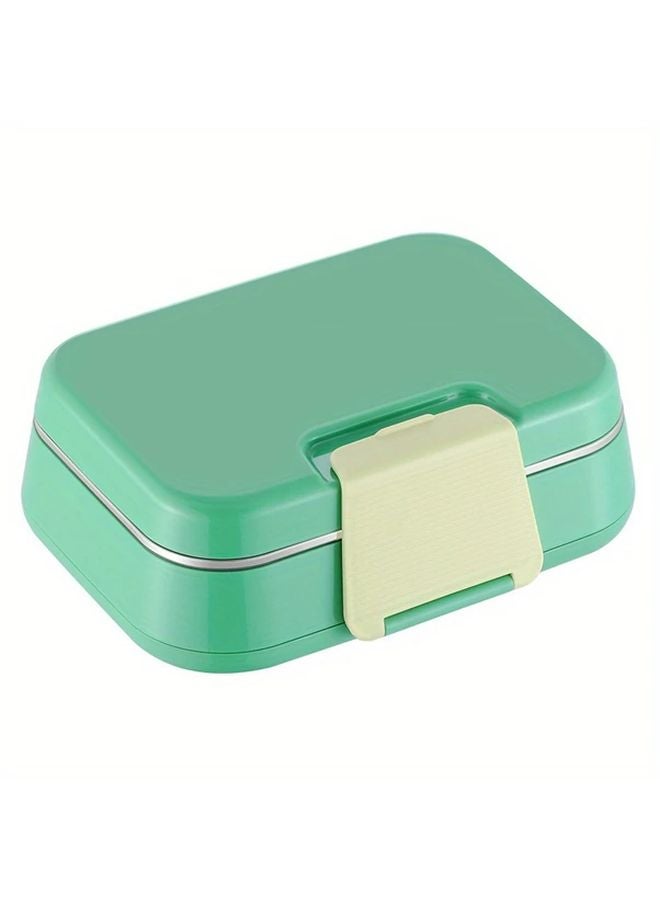 Green Stainless Steel Insulated Lunch Box 3 Compartments Sealed For Students Adults - Image 4